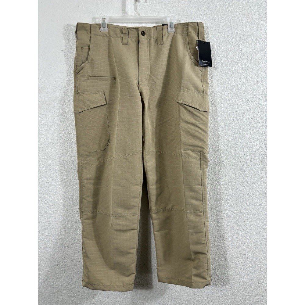 Propper EdgeTec Pants Womens 18 Short Khaki Ripstop Cargo Inseam‎ 30